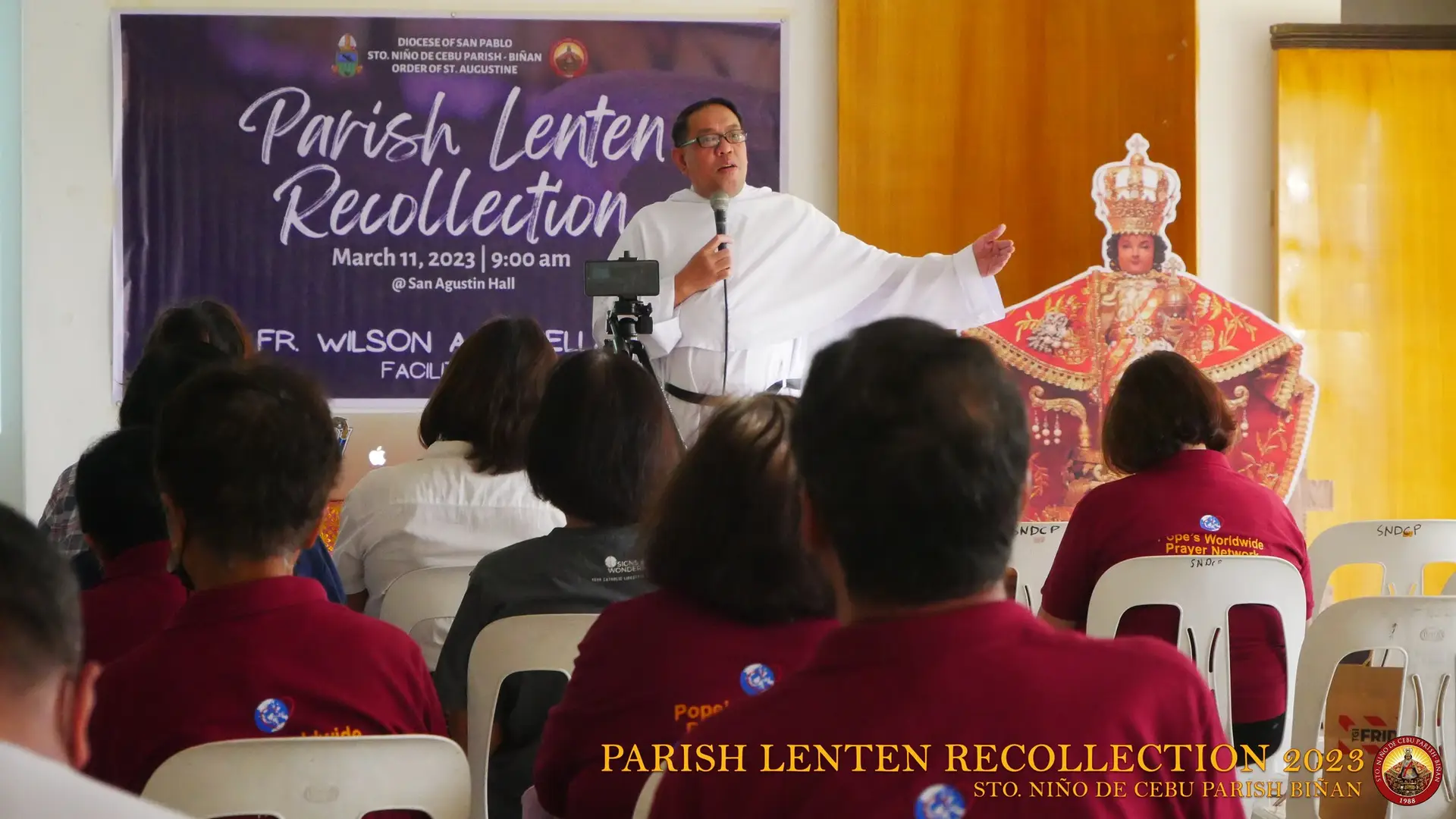 Fr. Willy giving a recollection