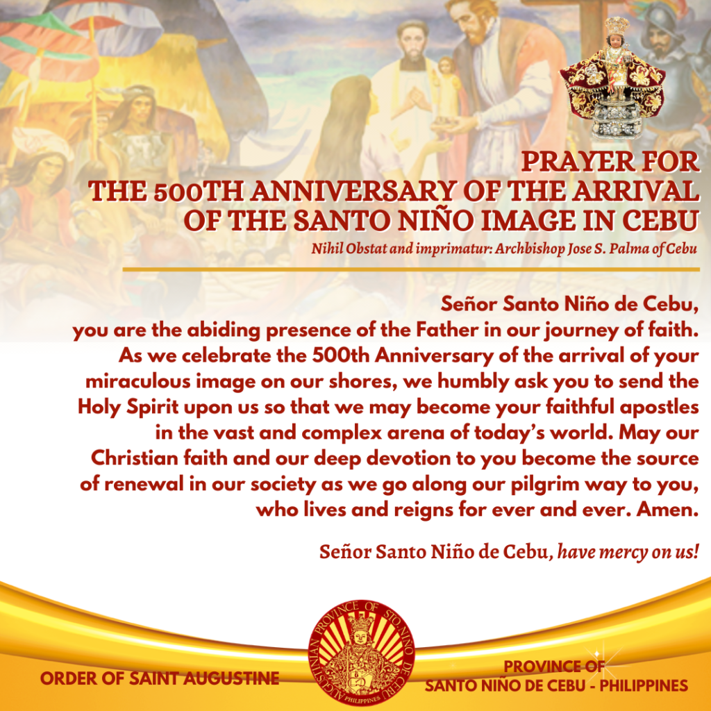 Prayer for the 500th Anniversary of the Arrival of the Santo Niño Image in Cebu