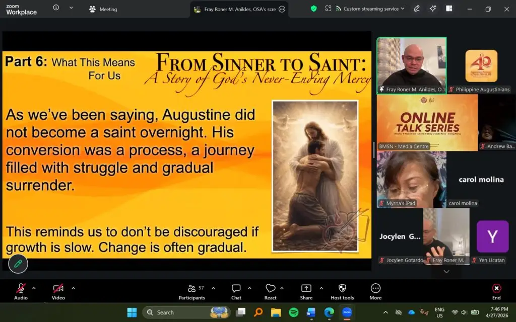 Online Webinar Series: From Sinner to Saint—A Story of God’s Never-Ending Mercy